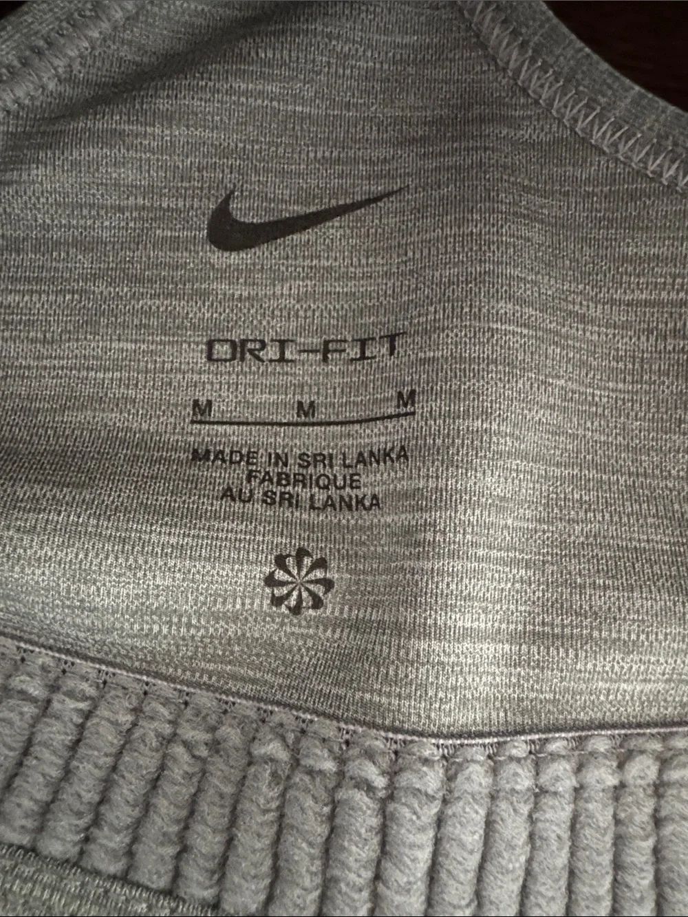 Nike Women's Gray Racerback Sports Bra